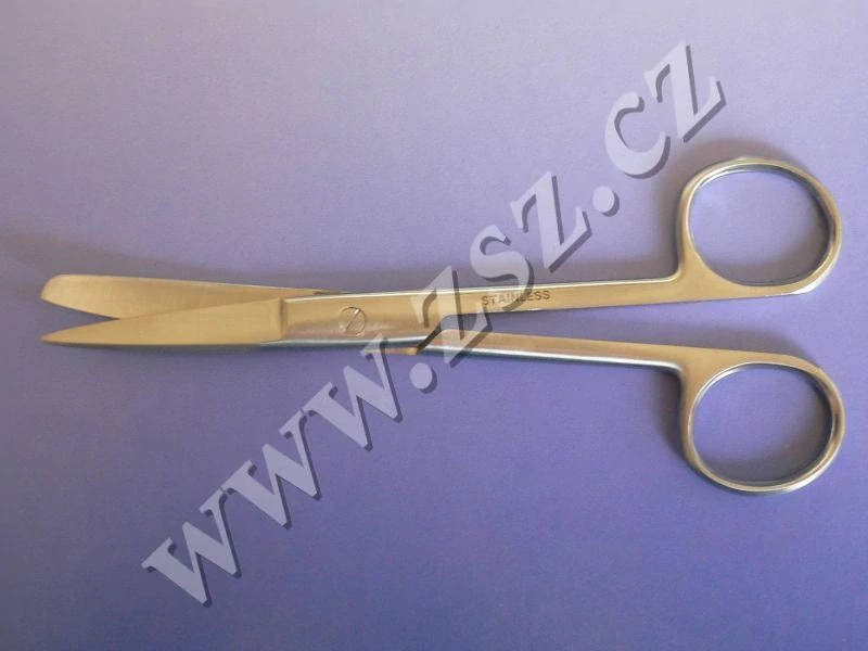 Nůžky chirurgické zahn.hrot.tupé 15cm