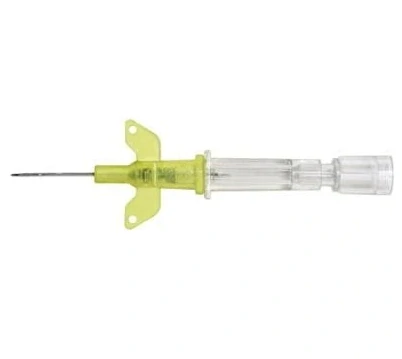 Kanyla i.v. INTROCAN- W, s křídly bez portu, teflon FEP, 24G, 0,7x19mm, žlutá