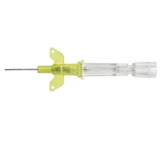 Kanyla i.v. INTROCAN- W, s křídly bez portu, teflon FEP, 24G, 0,7x19mm, žlutá