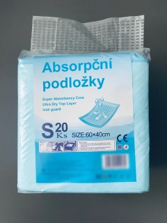 Absorpční (inkontinenční) podložky 60x40cm (20 ks)