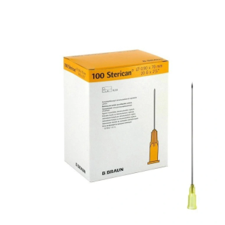 Injekční jehla Sterican 20G x 2 3/4, 0,9 x 70 mm žlutá, 100 ks