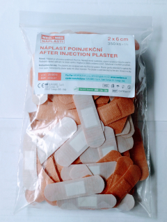 Náplast poinjekční 2x6cm/350ks MEDi-MED