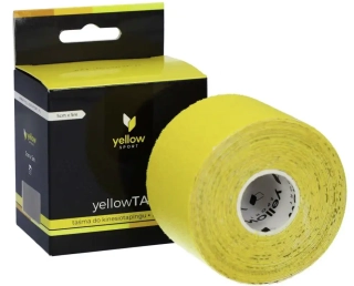 Kinezio tape YELLOWSPORT 5cm x 5m žlutá