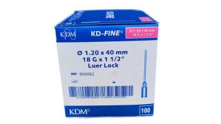 Injekční jehla KD-Fine 100ks 25 G x1, 0,5 x 25 - oranžová