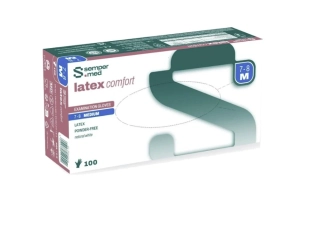 Sempermed Latex comfort vyš. ruk. latex, bez pudru, vel. S, 100ks