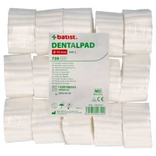 dentální vatové válečky Dentalpad 8mm size 1