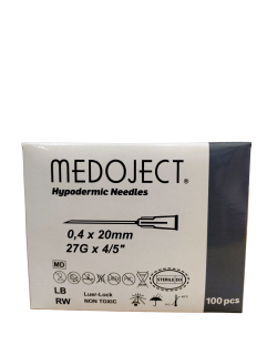 Injekční jehla Medoject 27Gx4/5, 04x20mm